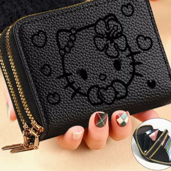 Wallet Hello Kitty Zip Black
