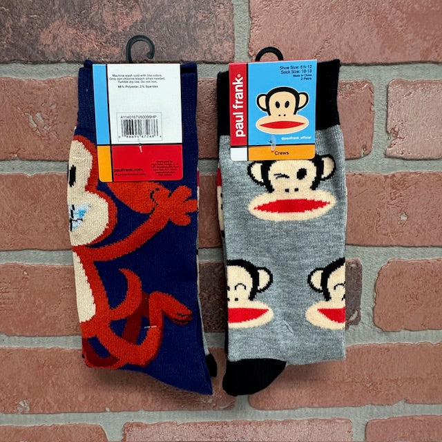 SOCKS - 2 PACK MONKEY - BLUE GREY - hotRAGS.com