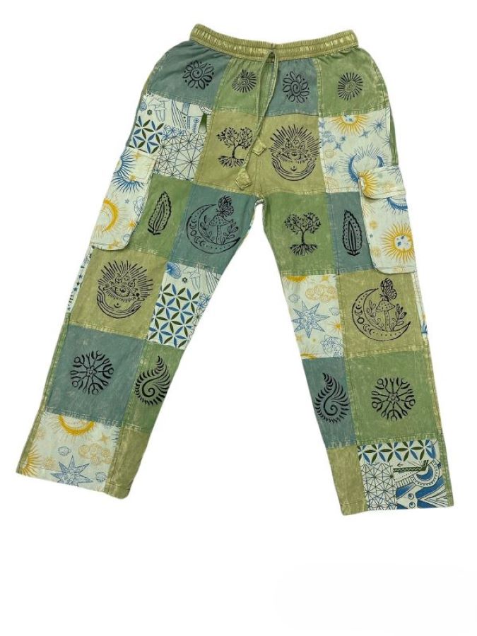 PANTS - PATCHWORK GREENS