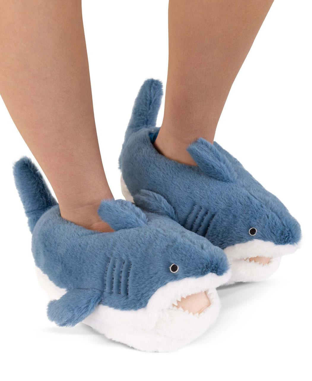 SLIPPERS - PLUSH SHARK - hotRAGS.com