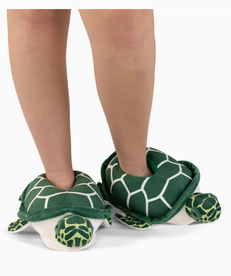 SLIPPERS - PLUSH TURTLE - hotRAGS.com