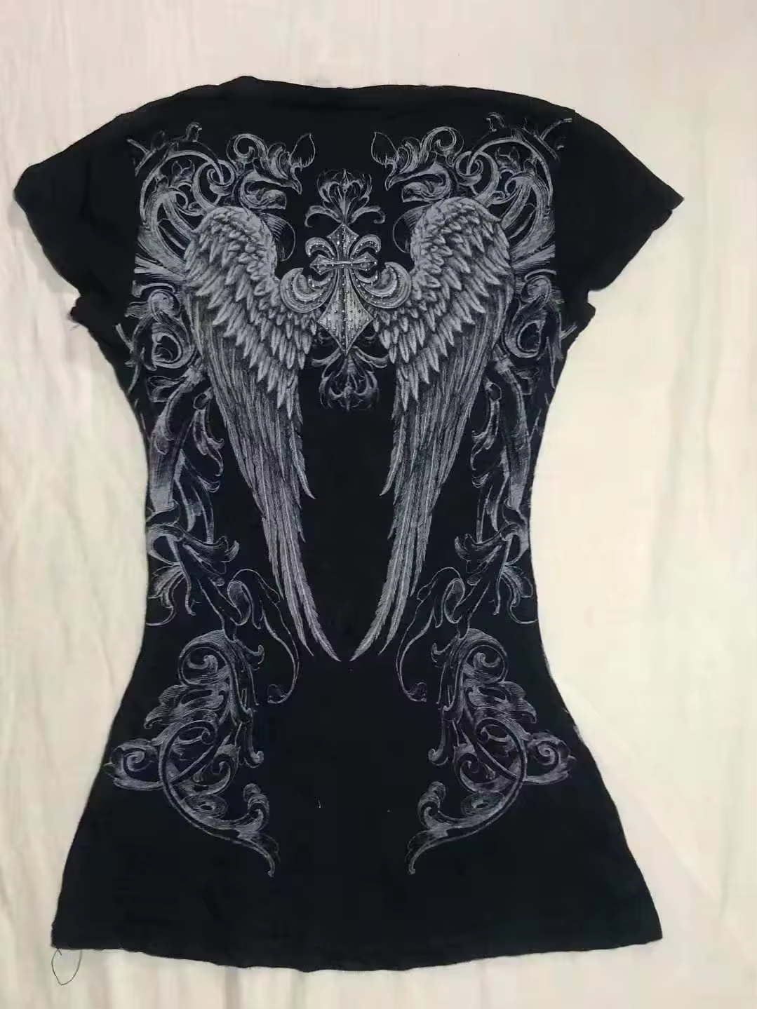 JR V NECK T-shirt - WINGS PRINT