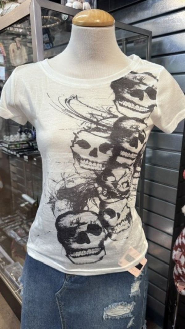 JR SHORT SLEEVE - SKELETON HEADS - hotRAGS.com