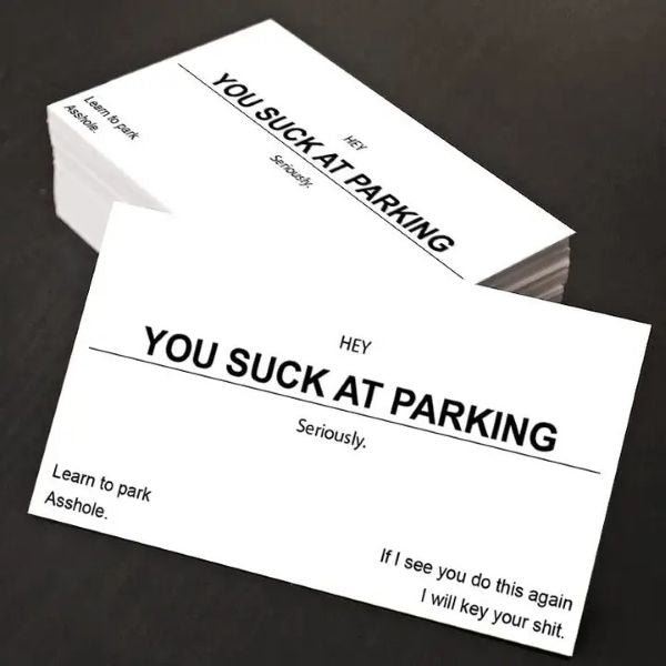 Cards - U Suck At Parking - hotRAGS.com