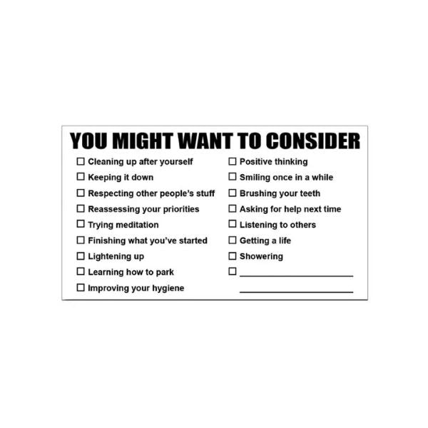 Card - You Might Want To Consider - hotRAGS.com