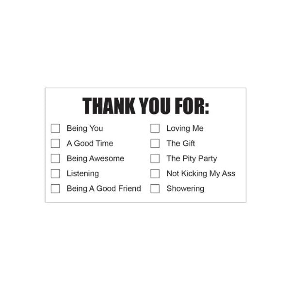 Card - Thank You For - hotRAGS.com