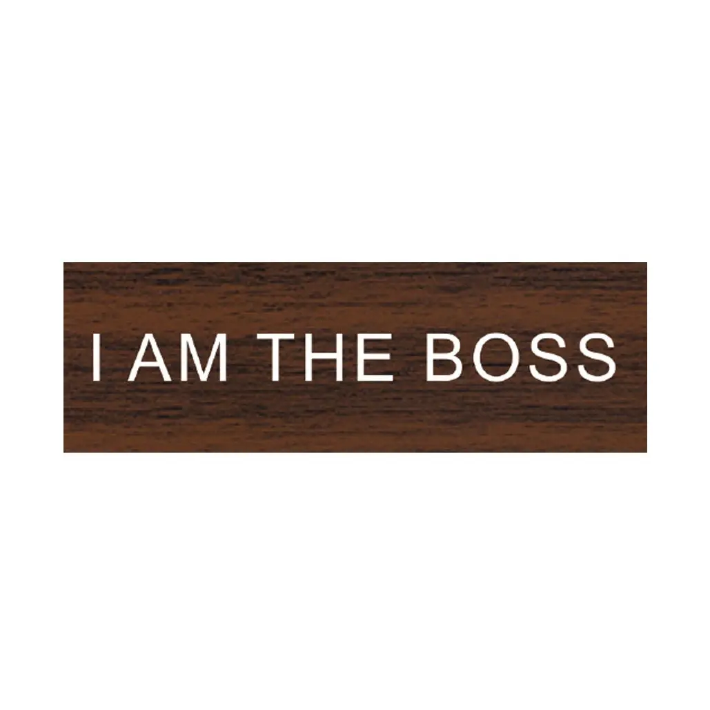 Name Tag - I Am The Boss - hotRAGS.com