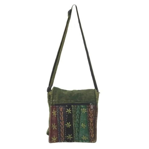 BAG - COTTON EMBROIDERED - Green - hotRAGS.com