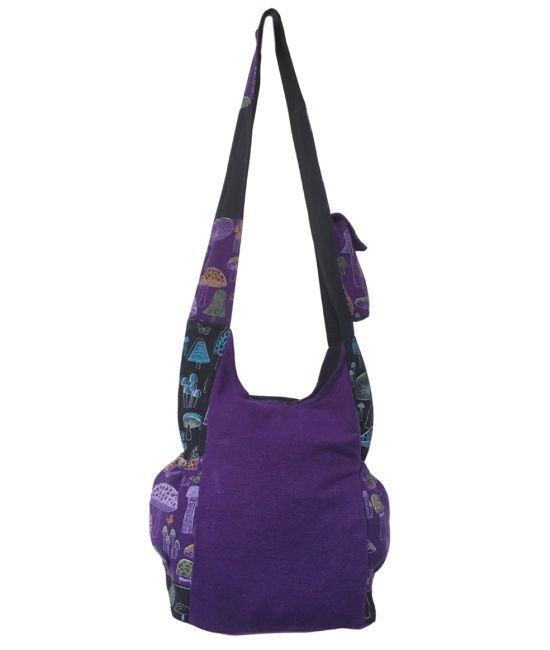 BAG - MUSHROOM PRINT BOHO - Purple - hotRAGS.com