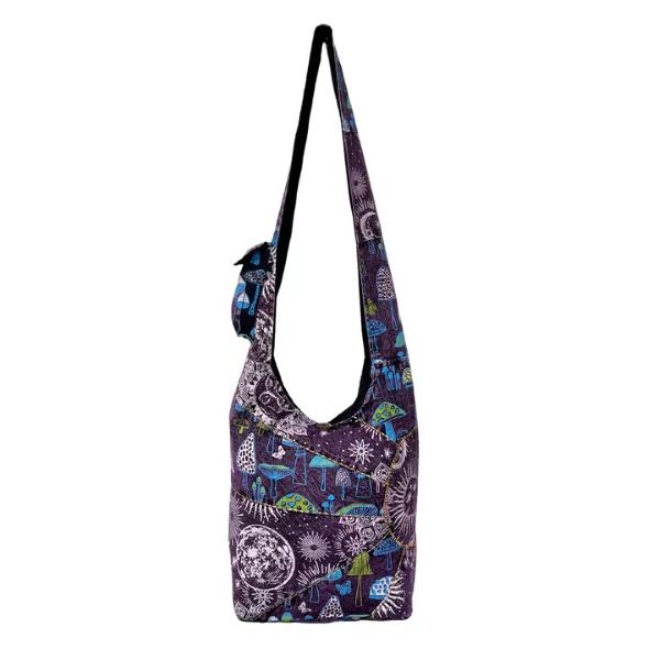 BAG - SUN PRINT BOHO COTTON - Purple