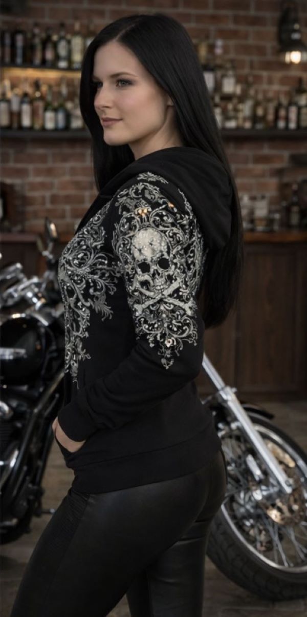 HOODY - SKULL CROSSBONES - hotRAGS.com