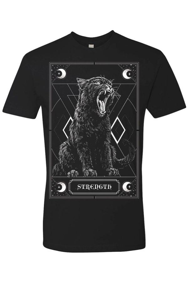 TSHIRT - STRENGTH KITTY TAROT - hotRAGS.com