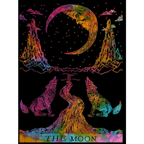 TAPESTRY - WOLF MOON - 55"X83"