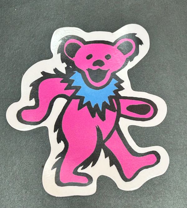 STICKER - GRATEFUL DEAD BEAR - Pink - hotRAGS.com