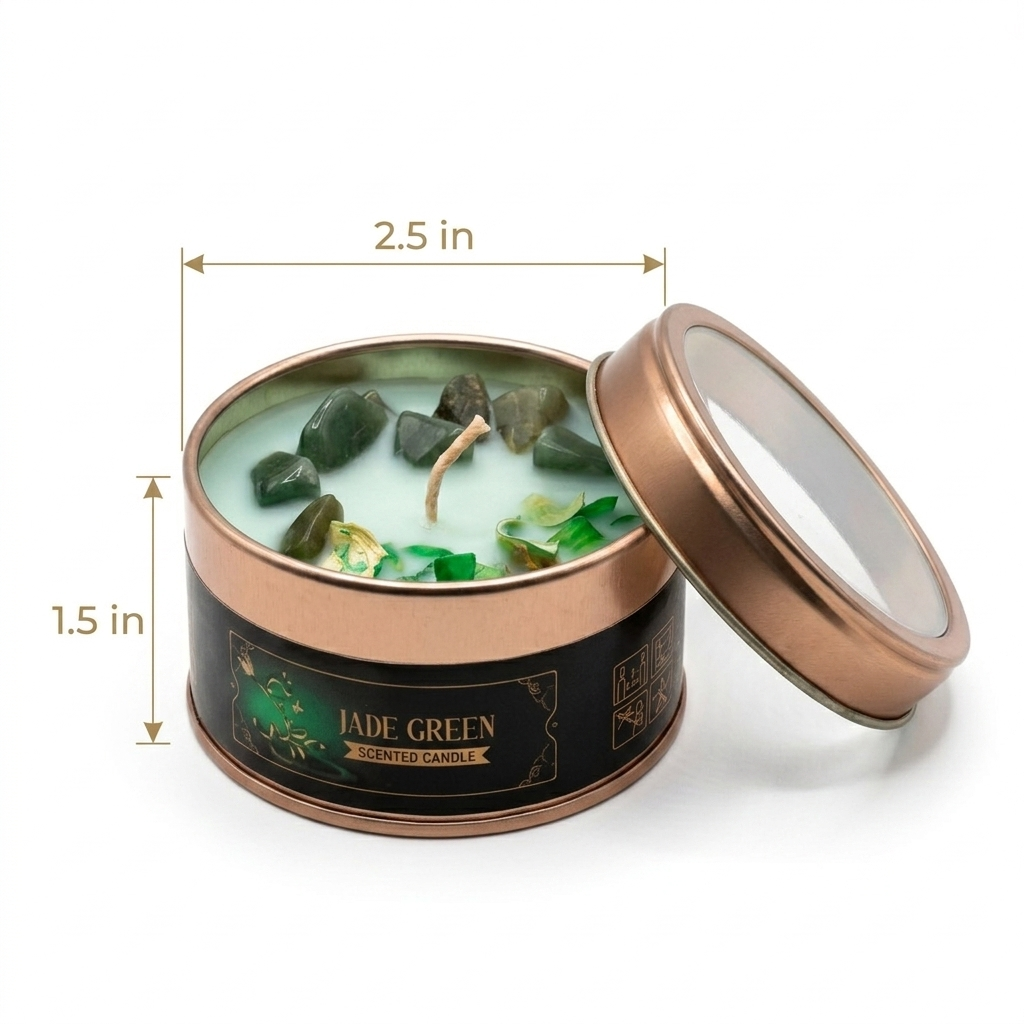 CANDLE - JADE CRYSTAL SMUDGE
