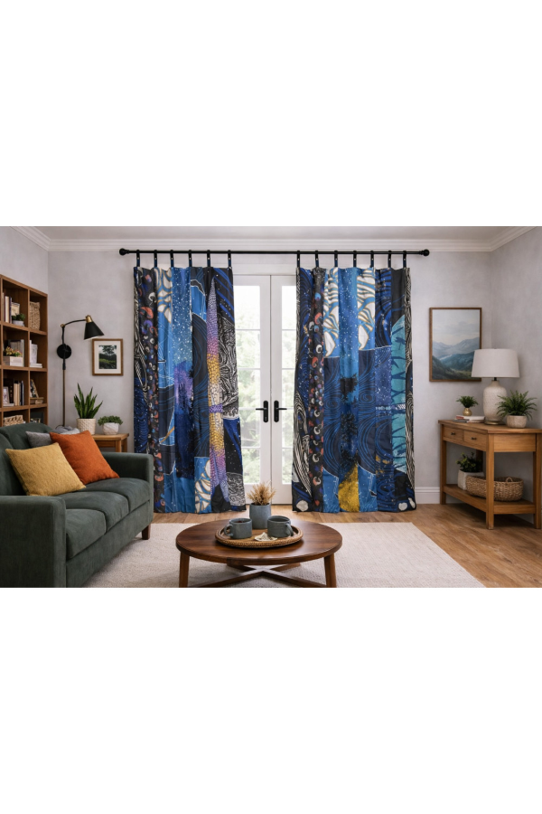 CURTAIN - PATCHWORK GLOW In The DARK