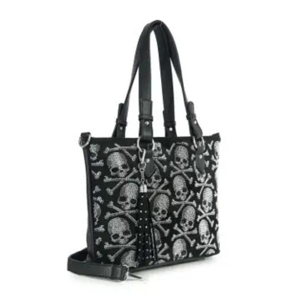 BAG - SKULL TOTE BLING