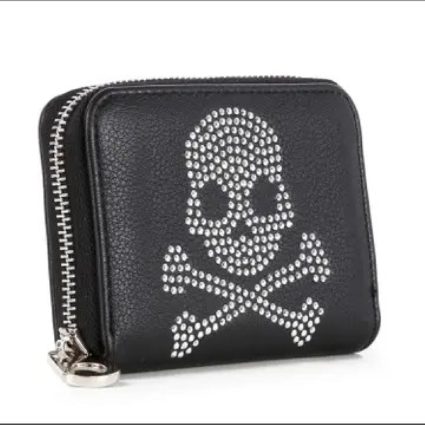 WALLET - SKULL ZIP AROUND