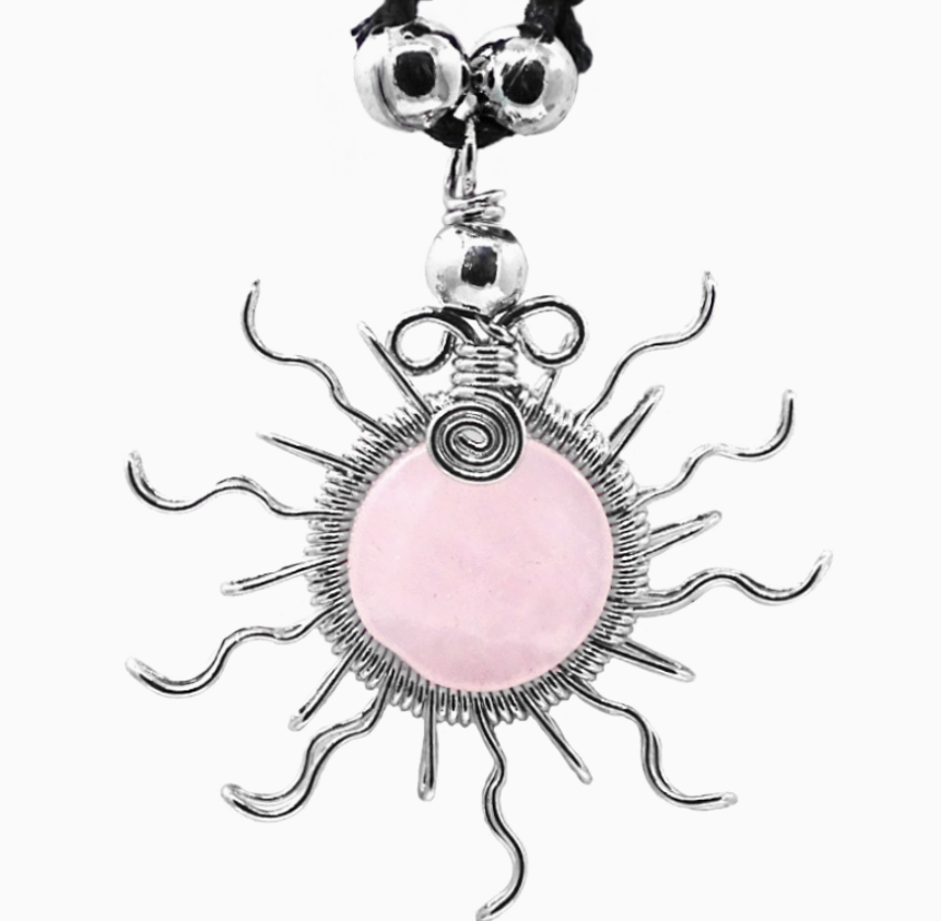 NECKLACE - SUN STONE PENDANT - Assorted