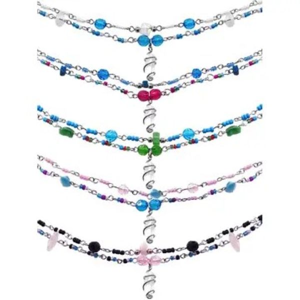 ANKLET - WIRE WRAPPED CRYSTAL - Assorted