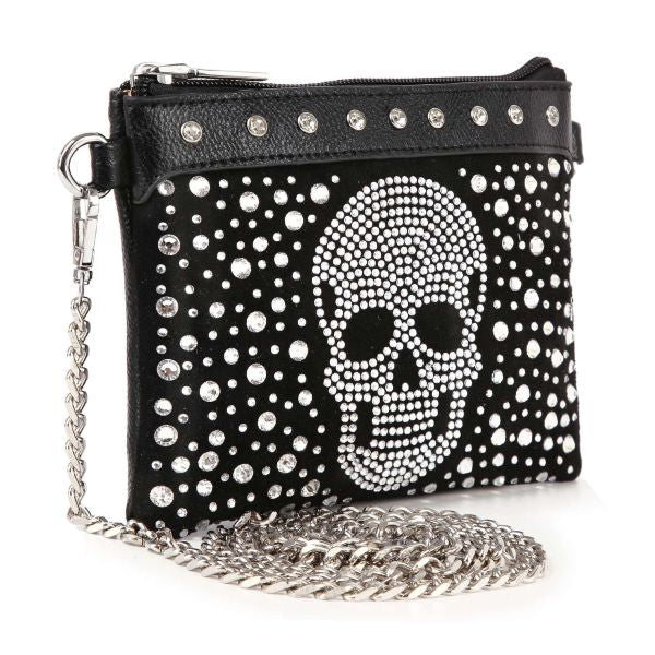 BAG - PETITE RHINESTONE SKULL