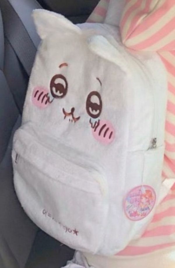 BACKPACK - PLUSH CHIIKAWA - WHITE