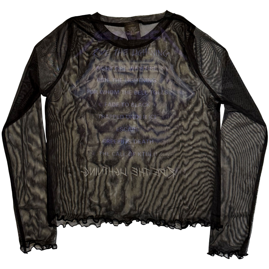 JR Mesh Top - METALLICA LONG SLEEVE MESH