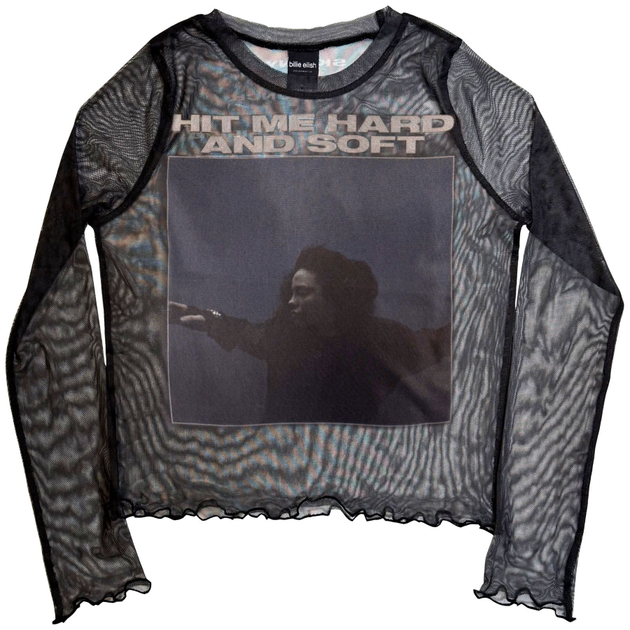 JR Mesh Top - BILLIE Eilish LONG SLEEVE MESH Top