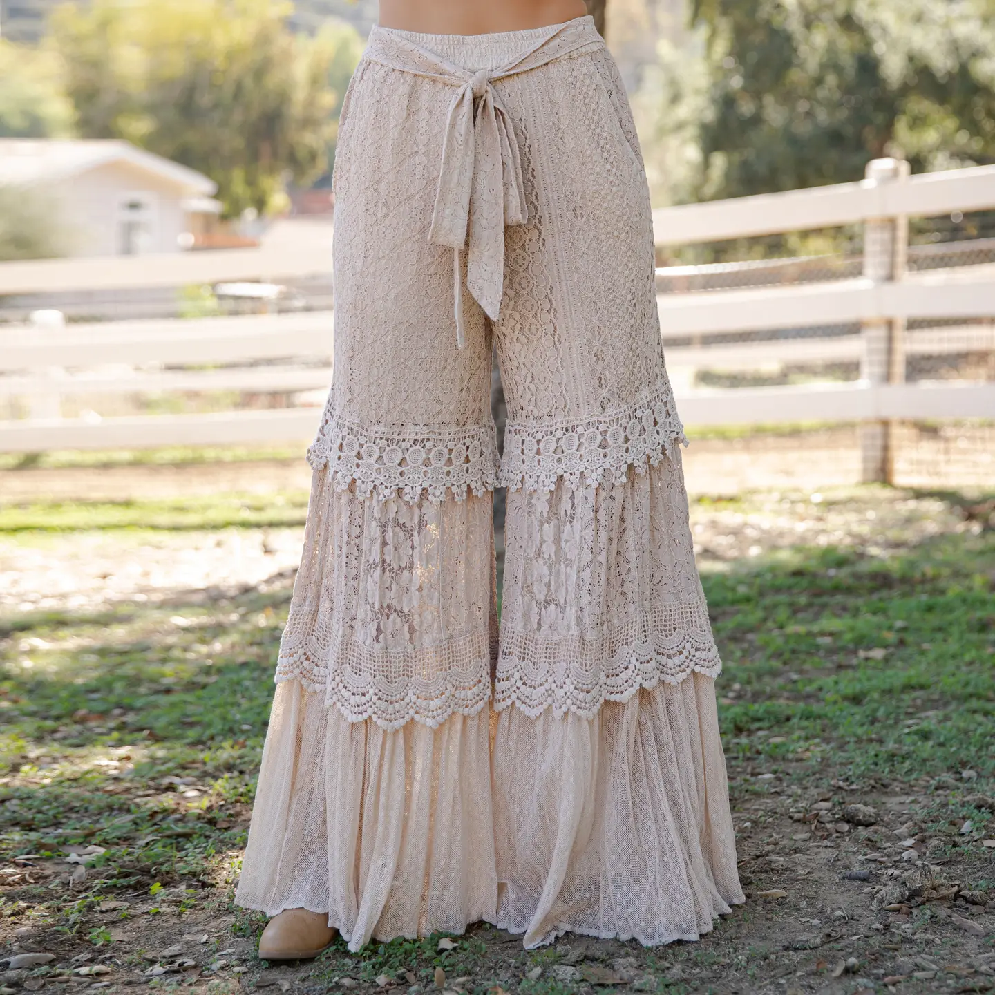 PANTS - TIERED LACE DREAM CLOUD