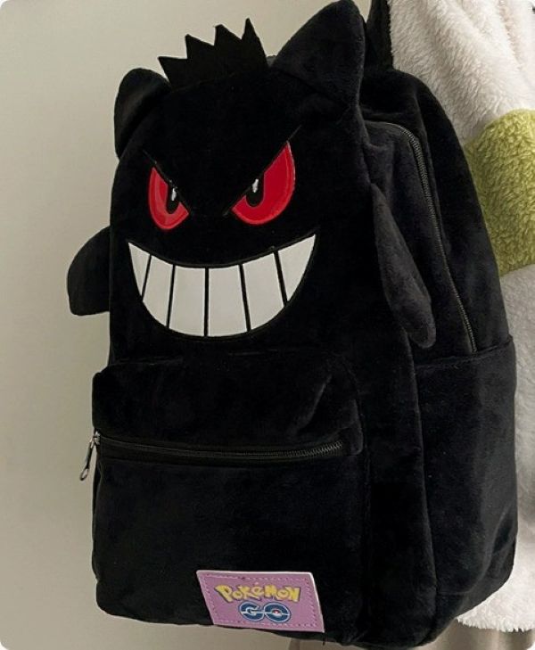 BACKPACK - PLUSH GENGAR - BLACK