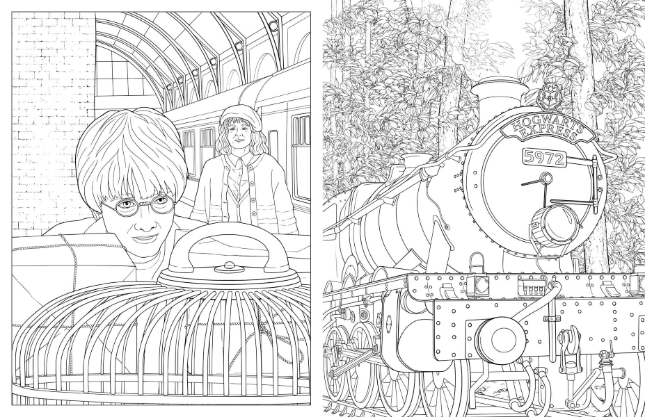 BOOK - COLORING HARRY WIZARDING