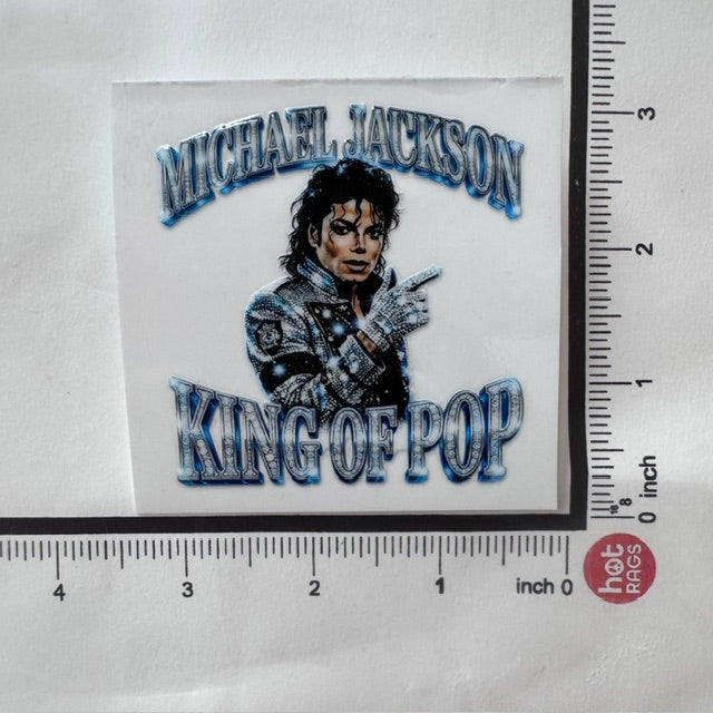 STICKER - MJ KING OF POP - SILVER