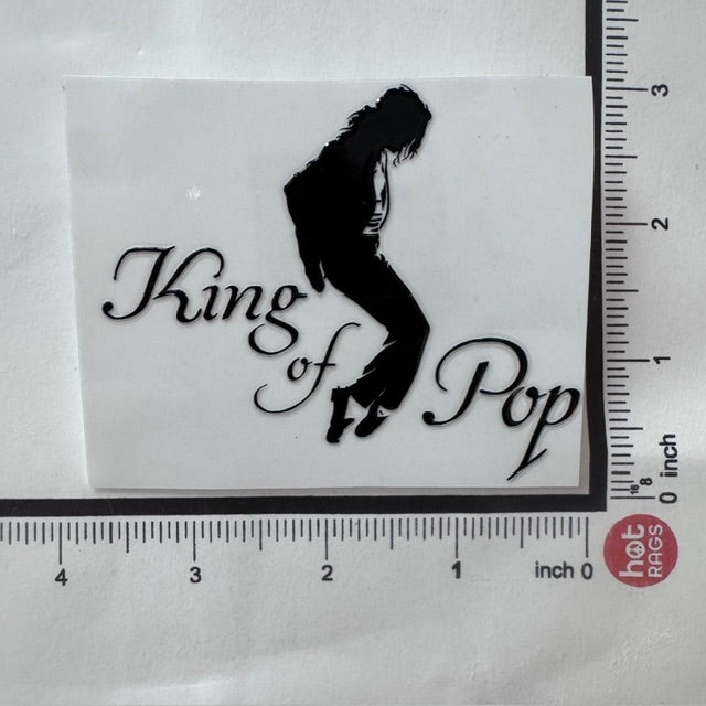 STICKER - MJ KING OF POP - BLACK
