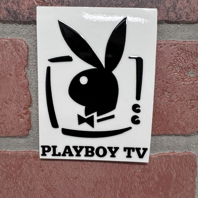 STICKER - BUNNY TV BLACK