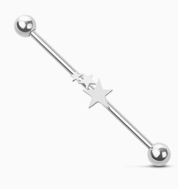 Barbell - Industrial Stars - Silver