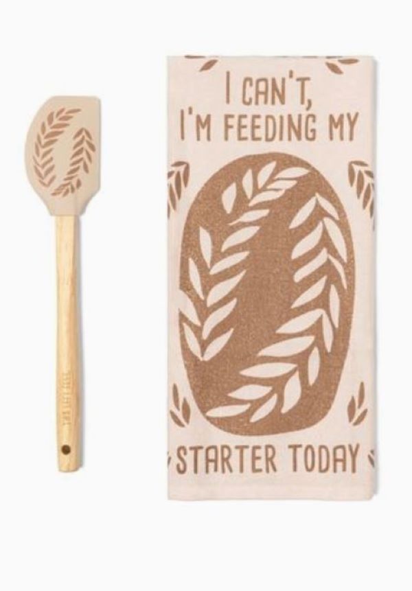 TOWEL And SPATULA - FEEDING MY Starter Today