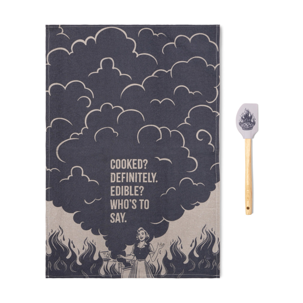 TOWEL And SPATULA - COOKED Definitely