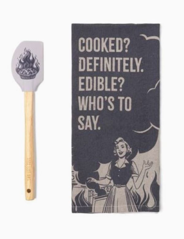 TOWEL And SPATULA - COOKED Definitely