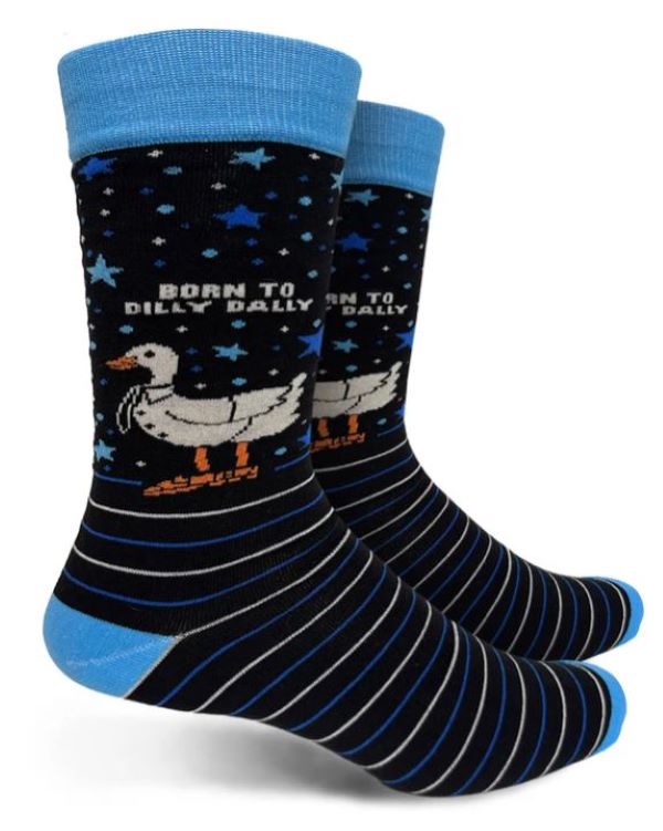 SOCKS - BORN TO DILLY DALLY - Men's Blue