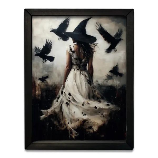 Wall Art - Witch Ravens - 12X16