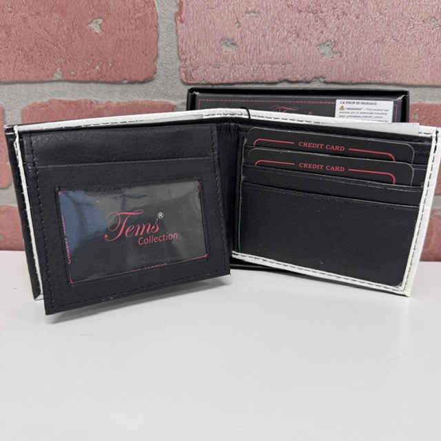 Wallet - Black Skull Cross