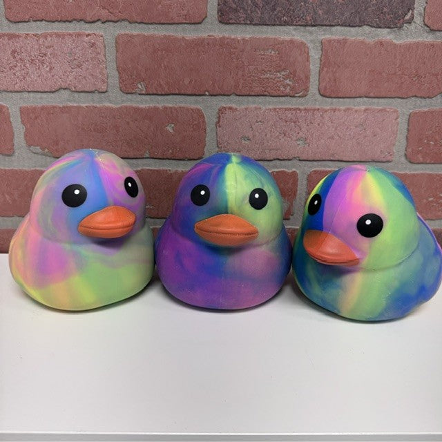 TOY - SQUISHY DUCK TYE DYE - LARGE