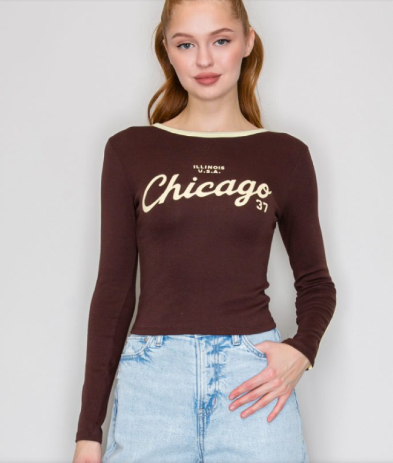 JR LONG SLEEVE - CHICAGO TOP