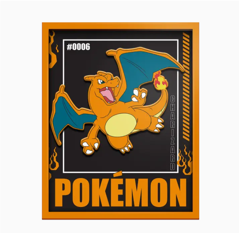 WALL ART - CHARIZARD - 12"X15"