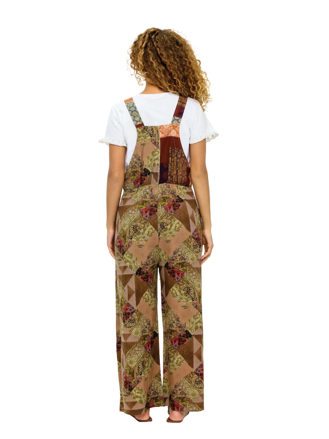 OVERALLS - PATCHWORK EARTHY