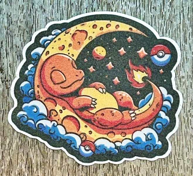 STICKER - CHARMANDER SLEEPY 3"