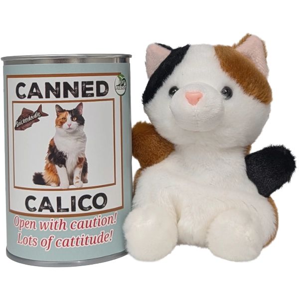 PLUSH - CANNED CALICO CAT