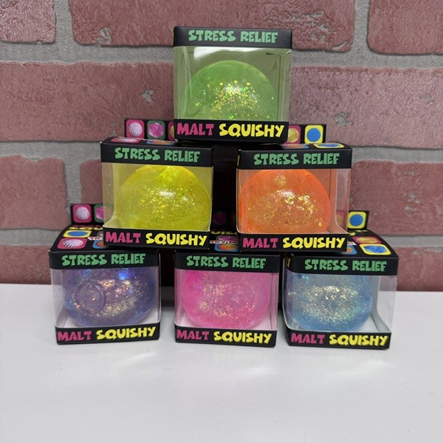 TOY - SQUISHY GLITTER BALL