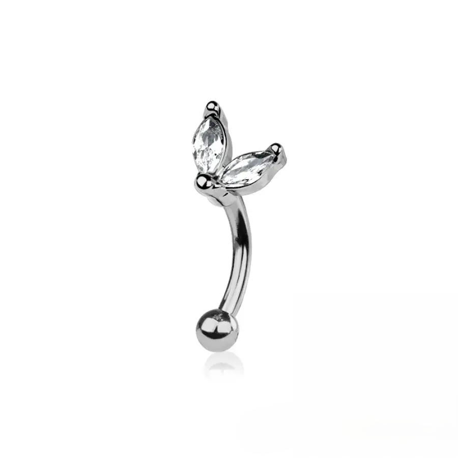 EYEBROW - 16G MARQUISE - Silver