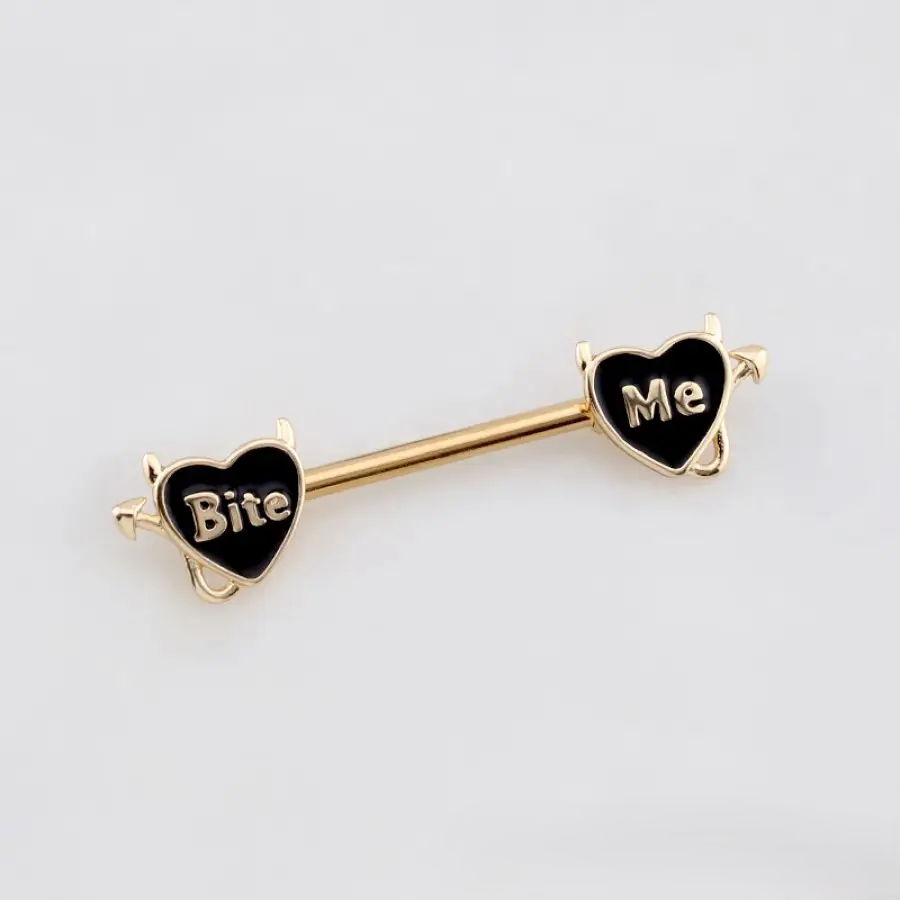 NIPPLE - 14G BITE ME - Gold
